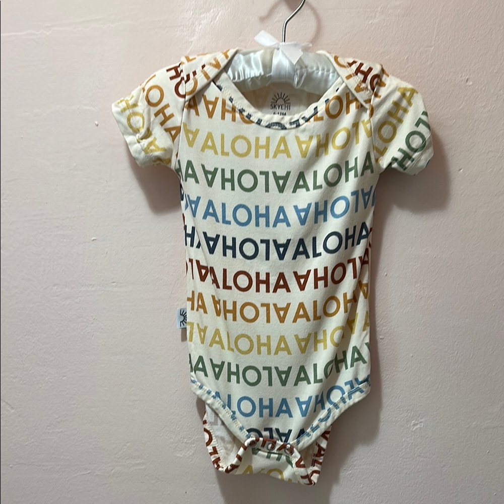 Skyehi Aloha 6-12 mo Rainbow Bodysuit One Piece 🌈